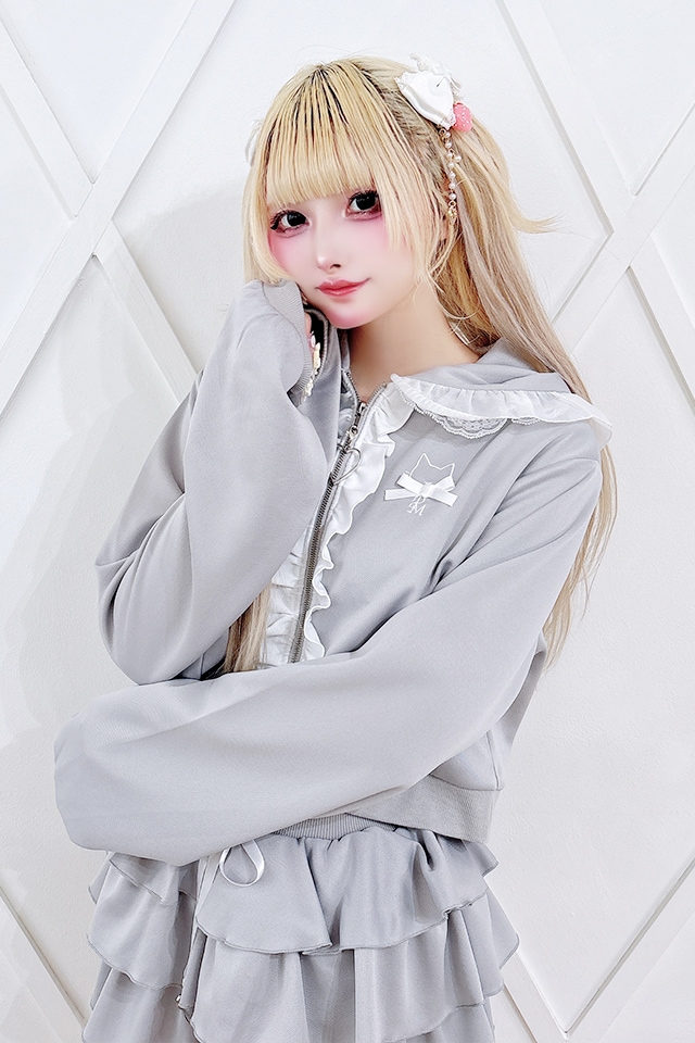 Princess Melody】ねこみみパーカーセットアップ - グレー size-F