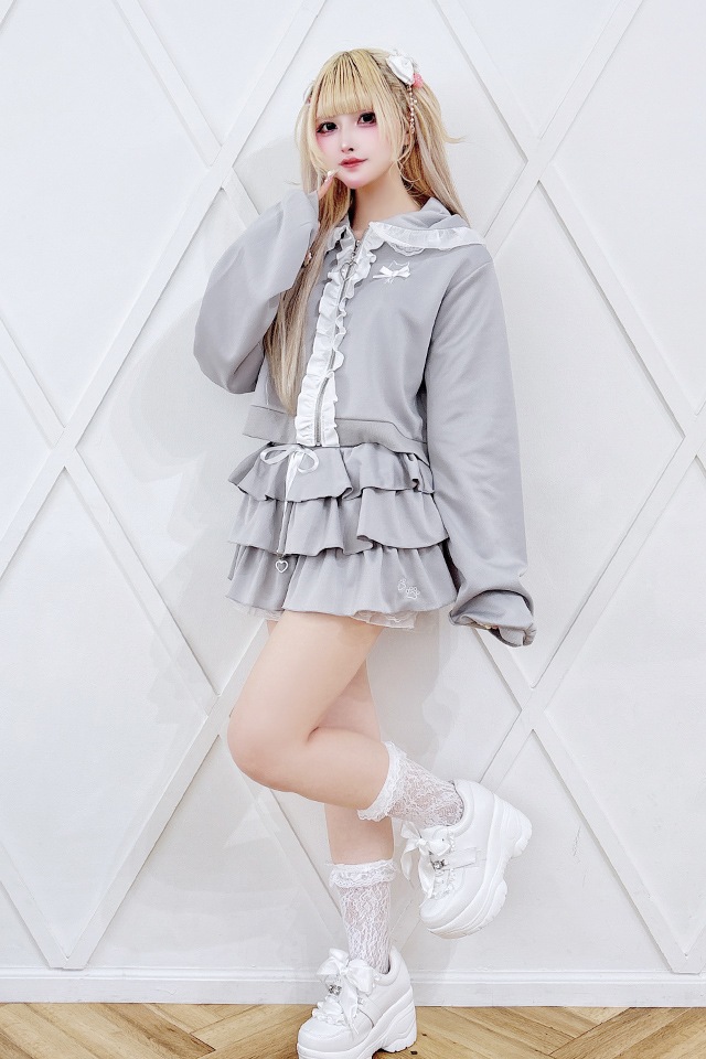 Princess Melody】ねこみみパーカーセットアップ - グレー size-F