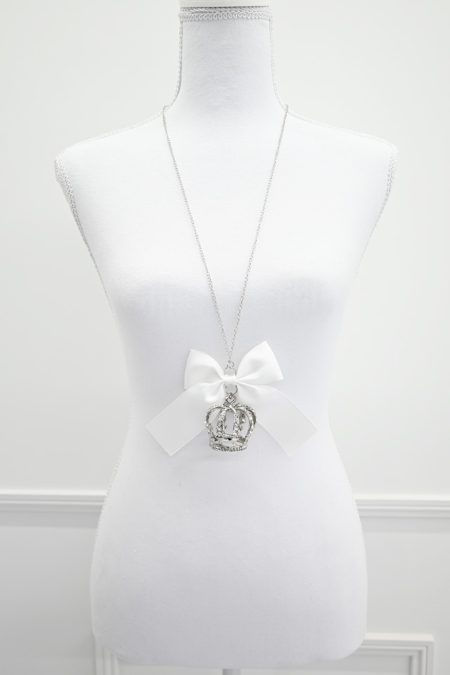 ��Princess Melody�ۥ�ܥ�ߥӥå����饦��ͥå��쥹 - �ۥ磻�� size-F