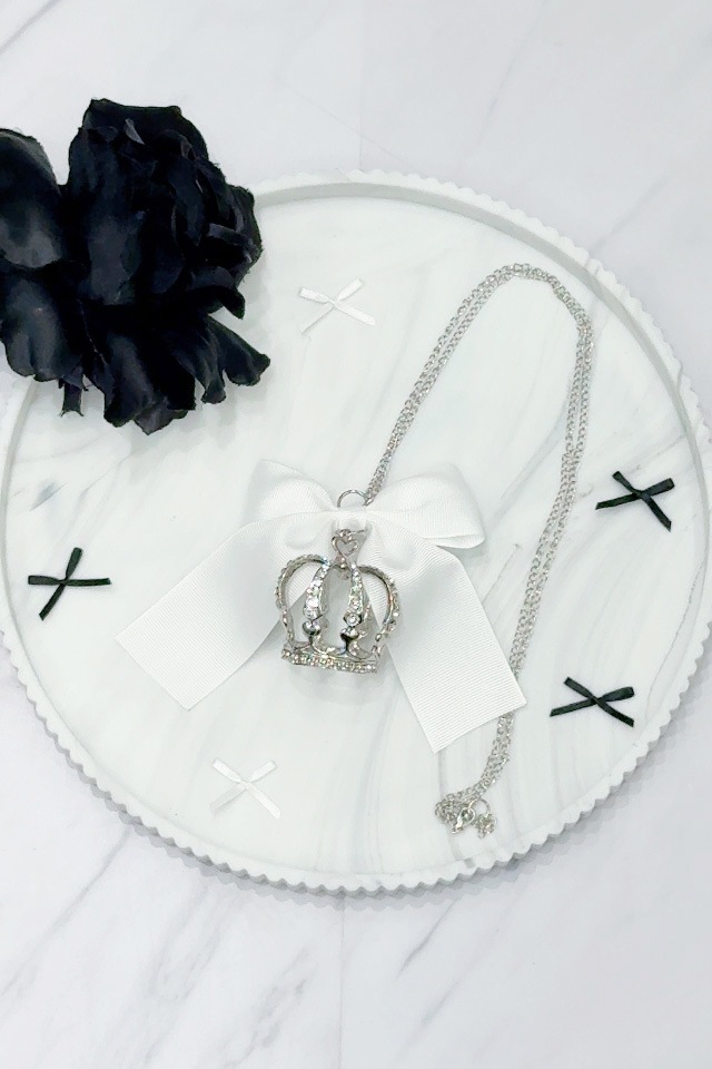 ��Princess Melody�ۥ�ܥ�ߥӥå����饦��ͥå��쥹 - �ۥ磻�� size-F