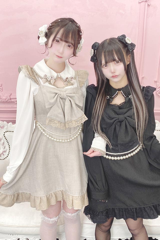 ☆34%OFF☆【Princess Melody】ツイードパールチェーン付きワンピース 