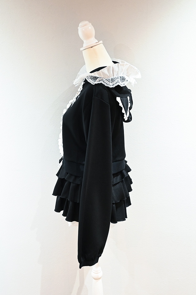 Princess Melody】ねこみみパーカーセットアップ - BLK/ホワイト size