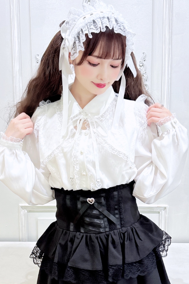 MA*RS】レース付きボレロ風ブラウス - ホワイト size-F | 地雷系