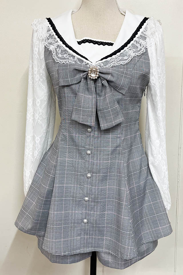 【MA*RS】【2点SET】ハートレースセーラーセットアップ - BLK/ホワイト size-F-Ma*rs WebStore by LiLimPark
