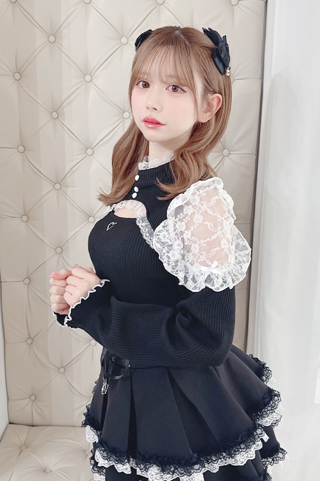 ��MA*RS�۶��������졼���ƥ쥳�ȥåץ� - BLK/�ۥ磻�� size-F