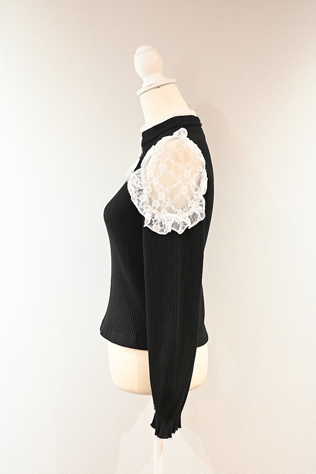 ��MA*RS�۶��������졼���ƥ쥳�ȥåץ� - BLK/�ۥ磻�� size-F