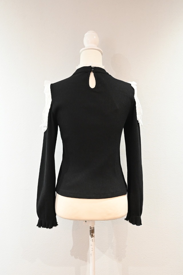 ��MA*RS�۶��������졼���ƥ쥳�ȥåץ� - BLK/�ۥ磻�� size-F