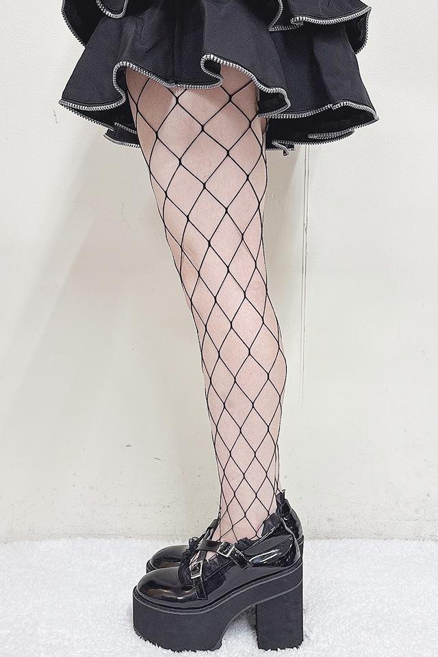 MayMay★ダイス MA*RS】あみタイツ - ブラック size-F | 地雷系・量産型の