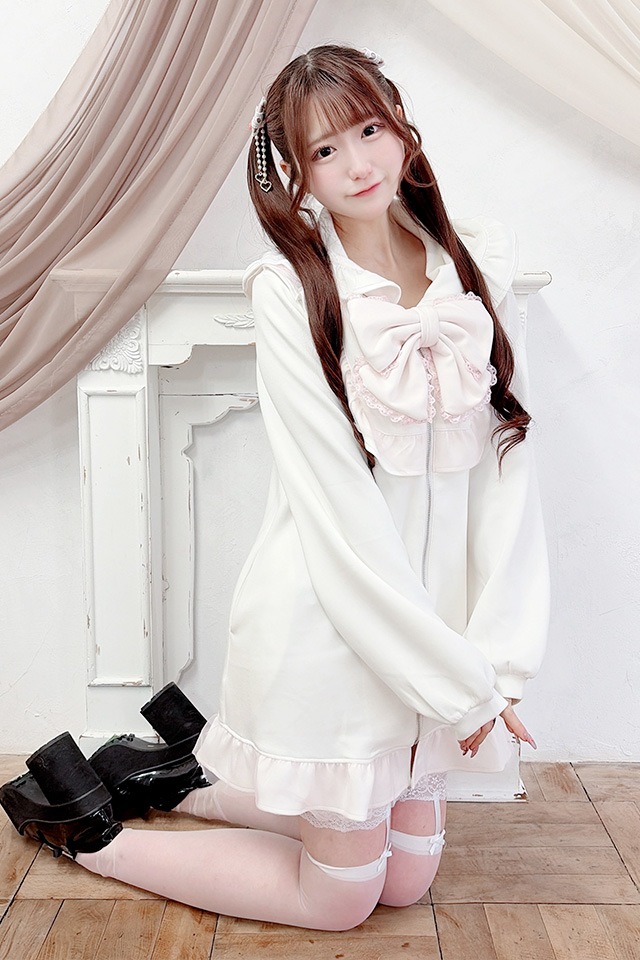 ��Princess Melody�ۥ��塼���ܤ󥿥��դ��ѡ��������ԡ��� - WHT/�ԥ� size-F