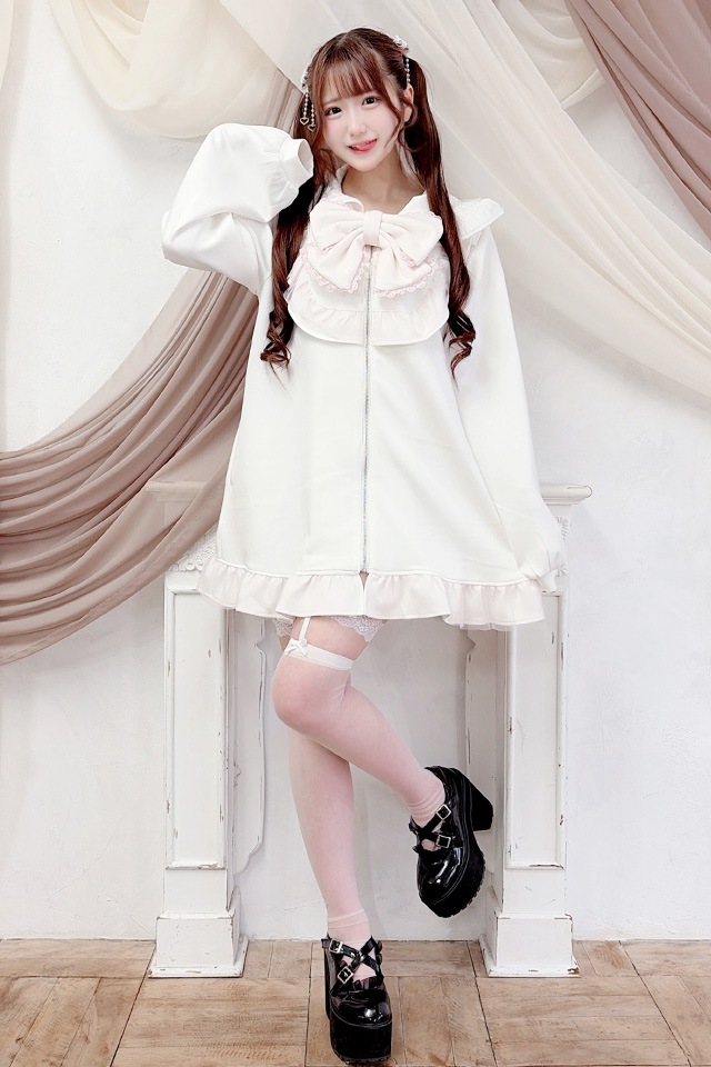 ��Princess Melody�ۥ��塼���ܤ󥿥��դ��ѡ��������ԡ��� - WHT/�ԥ� size-F