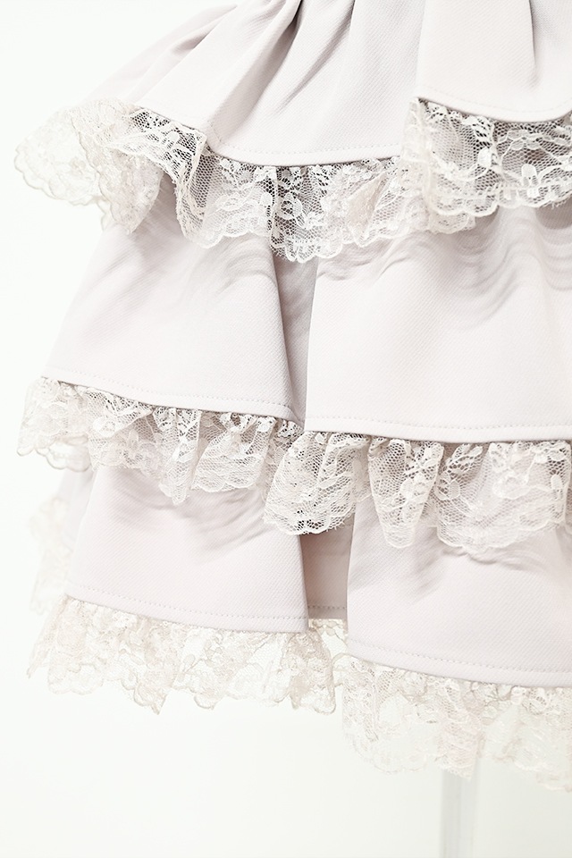 MA*RS】レースアップリボン3段フリルスカパン - ピンク size-F | 地雷