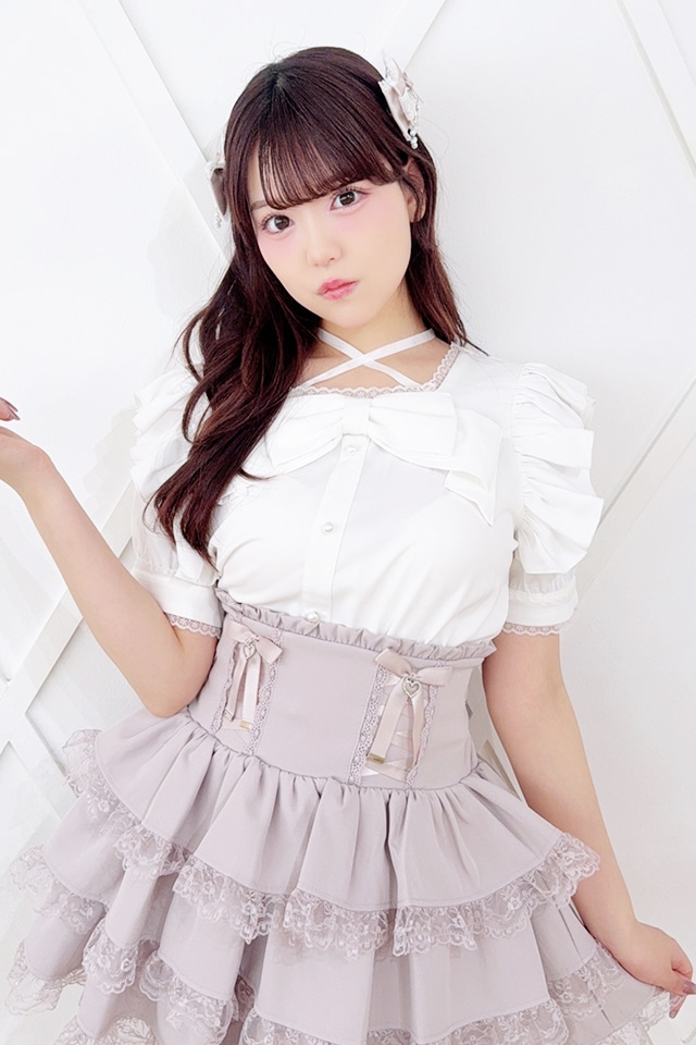 ��MA*RS��BIG��ܥ󸪥ե��֥饦�� - WHT/WHT size-F