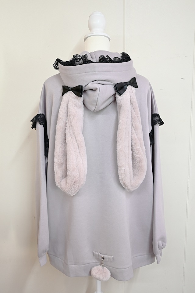 べーちゃん様 Princess Melody】うさみみファー裏起毛パーカー - ピンク size-F