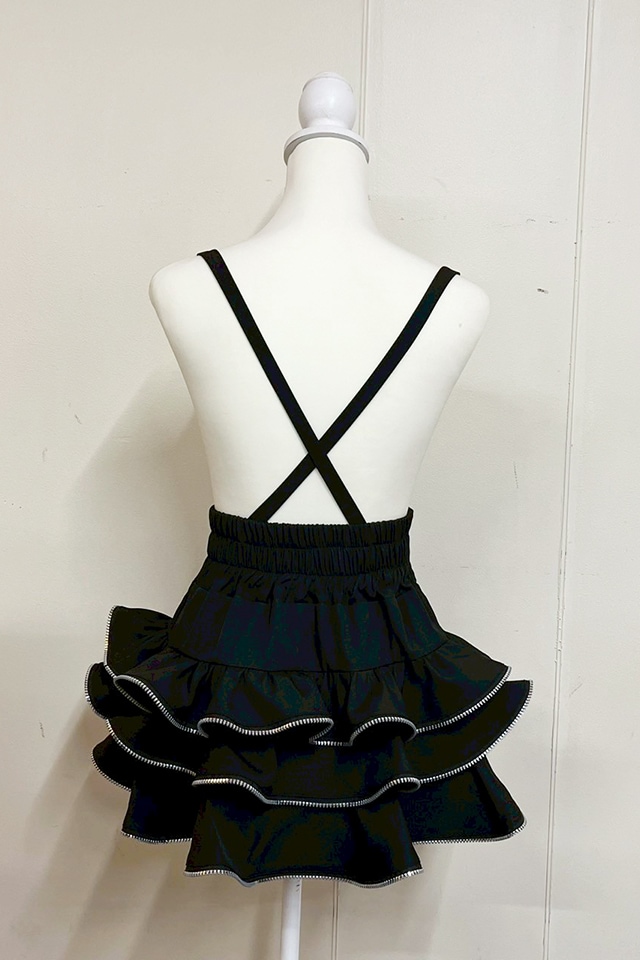 MA*RS】ZIPフリルスカパン - ブラック size-F | 地雷系・量産型