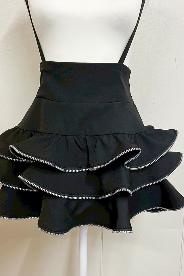 MA*RS】ZIPフリルスカパン - ブラック size-F | 地雷系・量産型