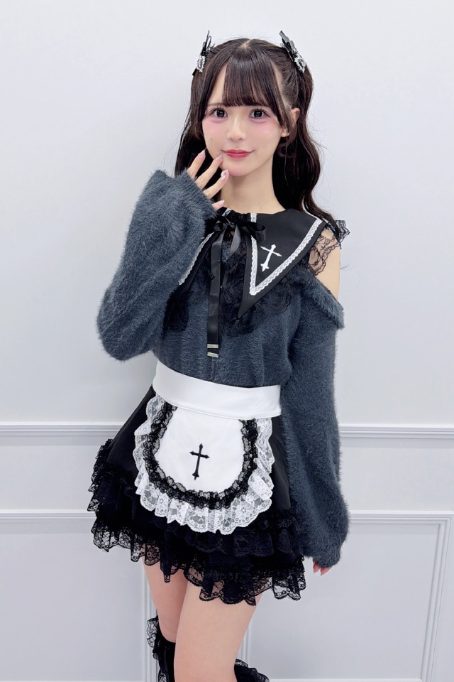 MA*RS】クロス刺繍襟ニット - グレー size-F | 地雷系・量産型の