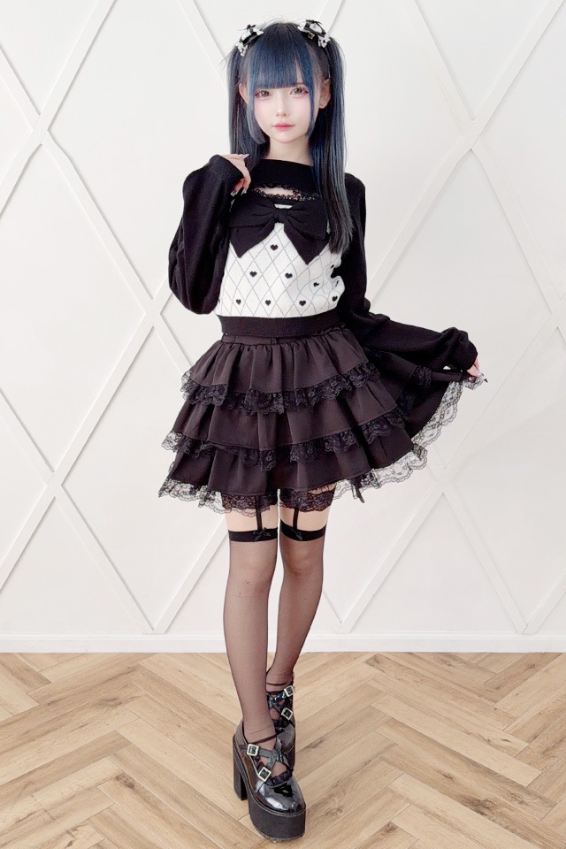 ��Princess Melody�۶������ϡ������˥åȥץ륪���С� - WHT/�֥�å� size-F