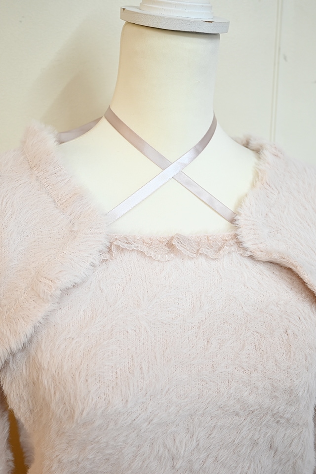 MA*RS】チビリボンケープ風ニット - PNK/PNK size-F | 地雷系・量産型