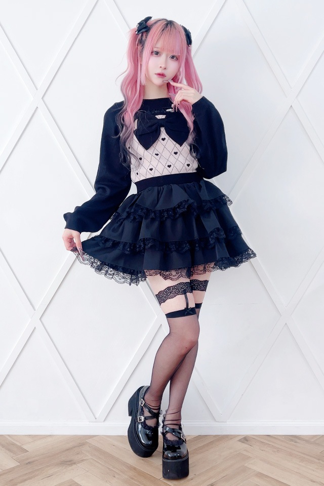 ��Princess Melody�۶������ϡ������˥åȥץ륪���С� - PNK/�֥�å� size-F