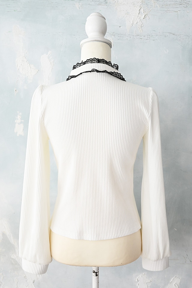 MA*RS】クロスZIPテレコトップス - ホワイト size-F | 地雷系・量産型