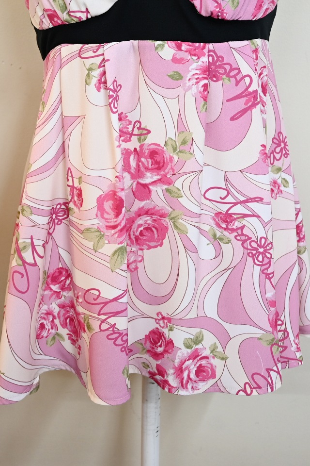 MA*RS】【通販先行販売】幾何学バラ柄キャミソール - ピンク size-F