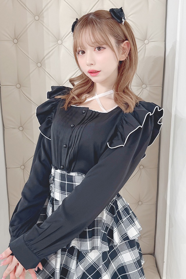 ��MA*RS�ۥ��ƥ��ܥ��դ��ե��֥饦�� - BLK/�ۥ磻�� size-F
