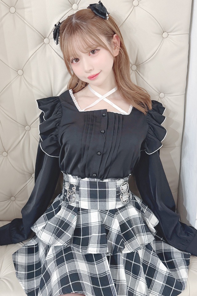��MA*RS�ۥ��ƥ��ܥ��դ��ե��֥饦�� - BLK/�ۥ磻�� size-F