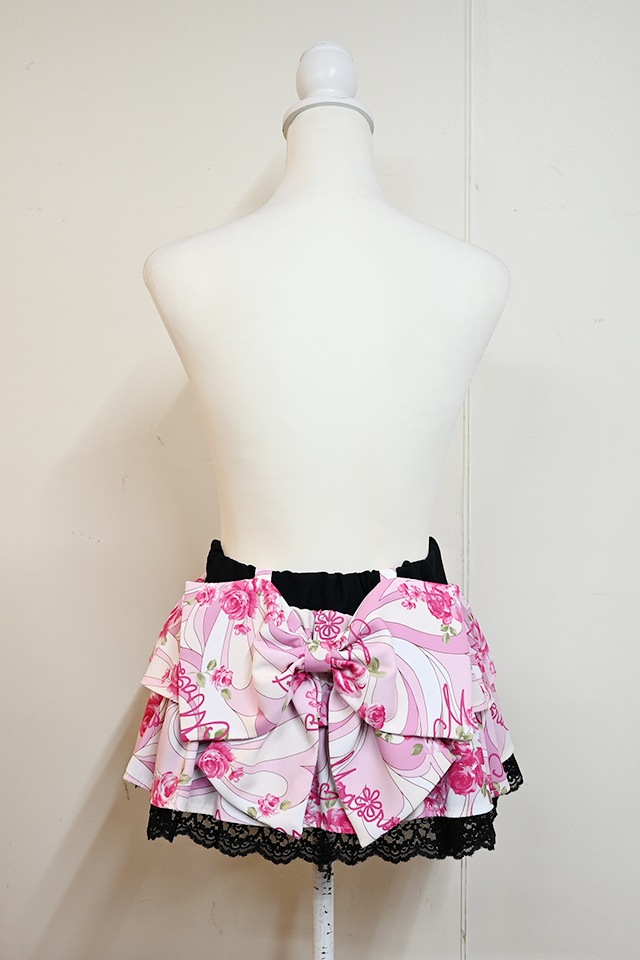 MARS 幾何学バラ柄 ミニスカート MA*RS】【通販先行販売】幾何学バラ柄スカート - ピンク size-F | 地雷