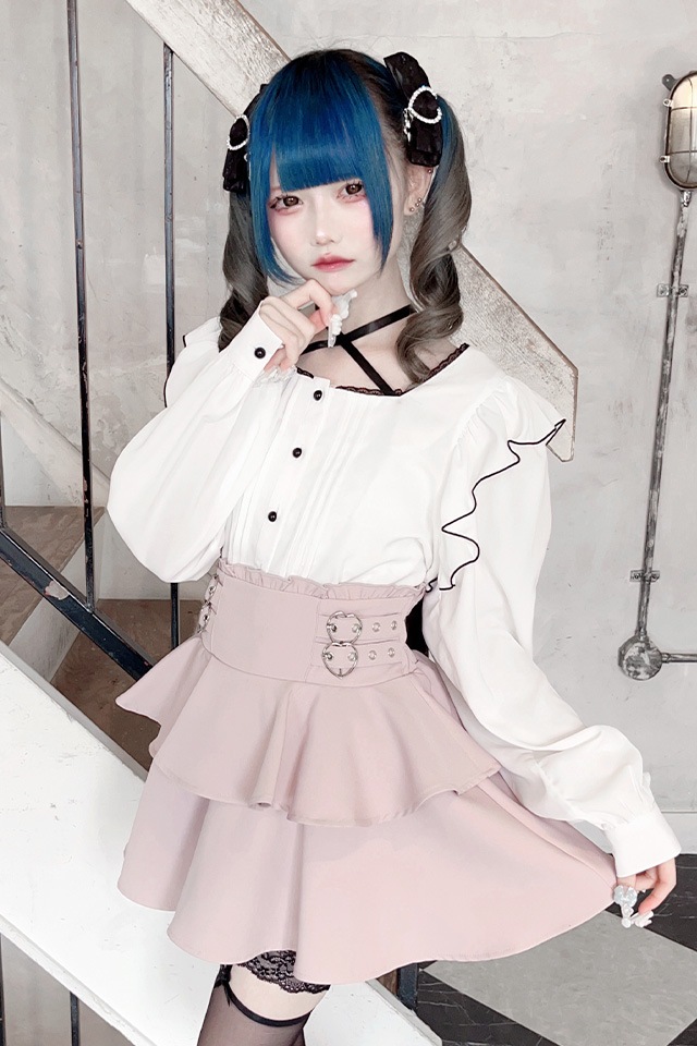 【OHGA】 すこ様用RUFFLE 胸フリルブラウス ホワイト OHGA】 すこ様用RUFFLE 胸フリルブラウス ホワイト - メルカリ