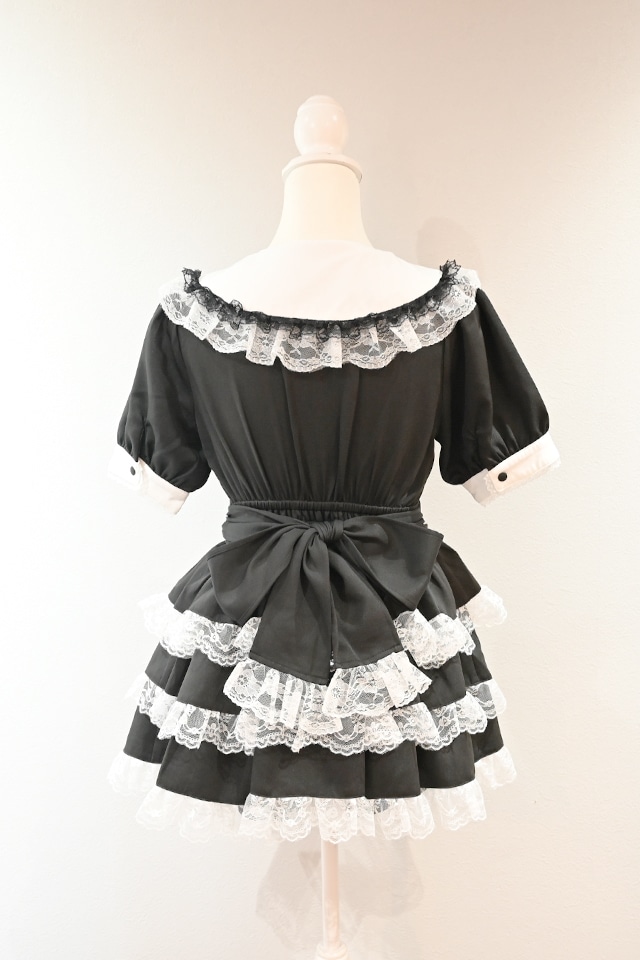 MA*RS】【2点SET】クロス刺繍ティアードセットアップ - BLK/BLK size