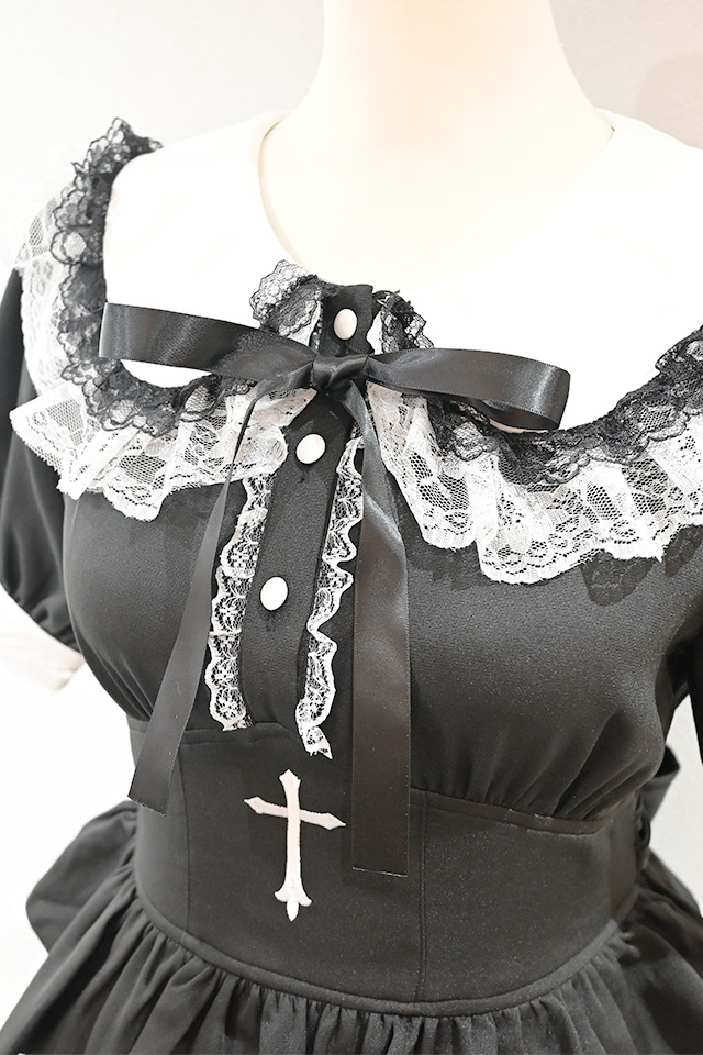 MA*RS】【2点SET】クロス刺繍ティアードセットアップ - BLK/BLK size