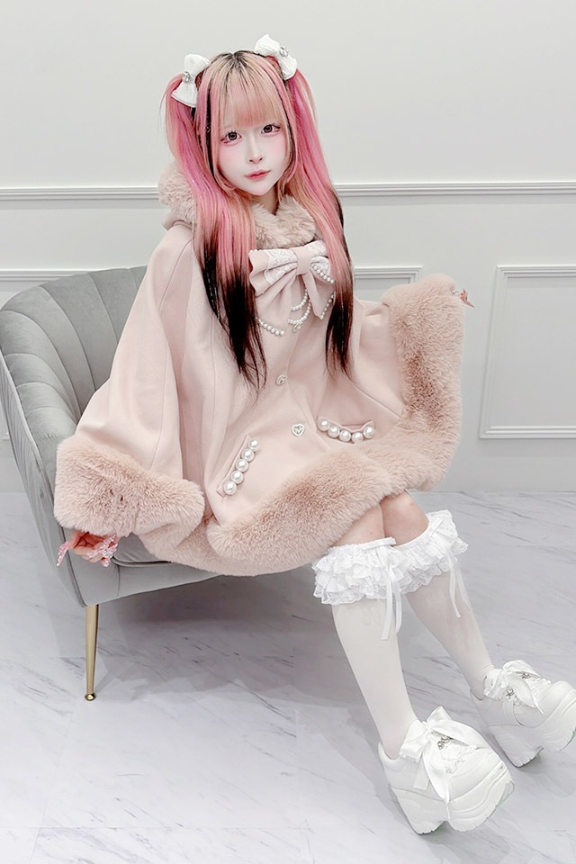 ���������θ��ꥫ�顼����Princess Melody�ۥ졼����ܥ��դ��ܥ�塼��ե����ա��ɥ����ץ����� - PNK/PNK size-F