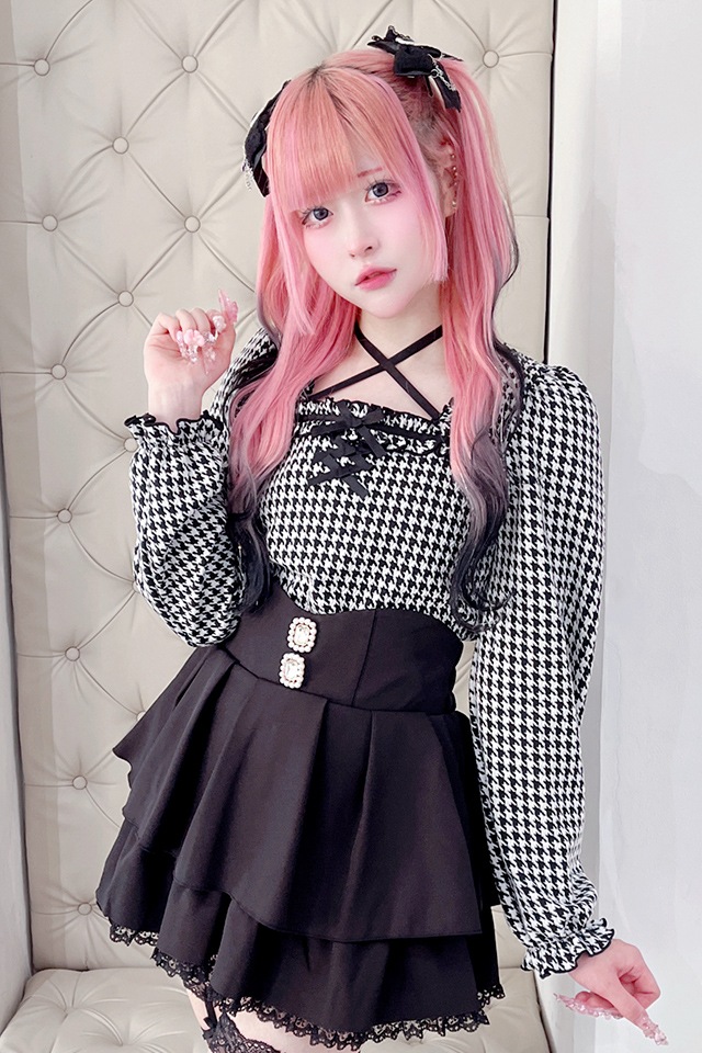 MA*RS】フリルリボンテレコトップス - グレー size-F | 地雷系・量産型