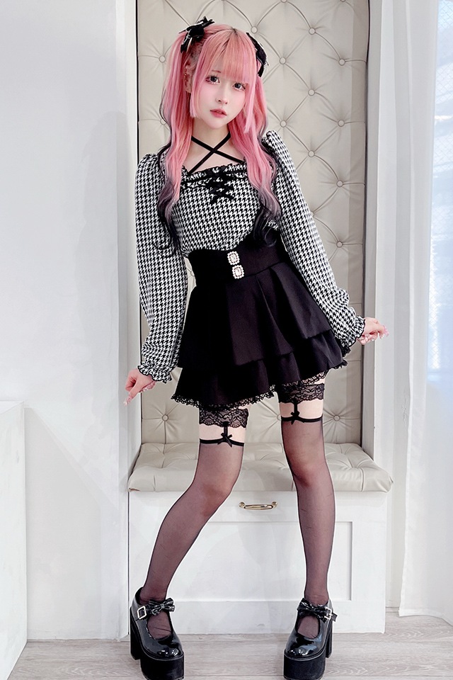 MA*RS】フリルリボンテレコトップス - グレー size-F | 地雷系・量産型