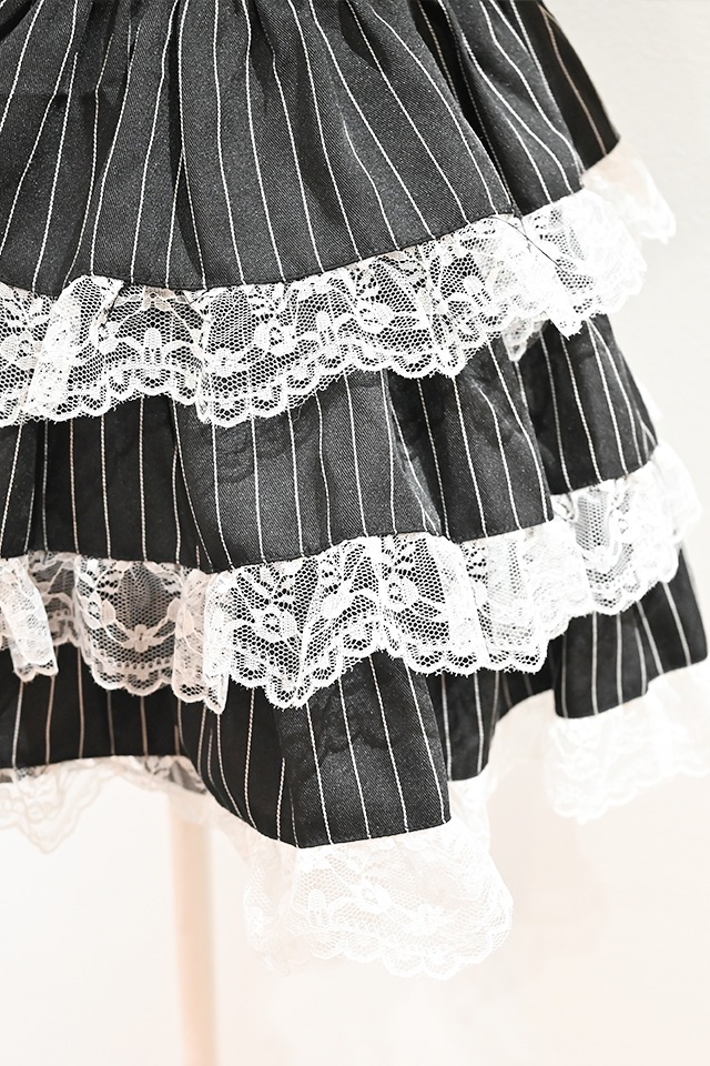 MA*RS】【2点SET】クロス刺繍ティアードセットアップ - WHT/ブラック