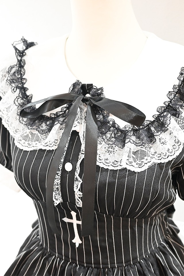 MA*RS】【2点SET】クロス刺繍ティアードセットアップ - WHT/ブラック