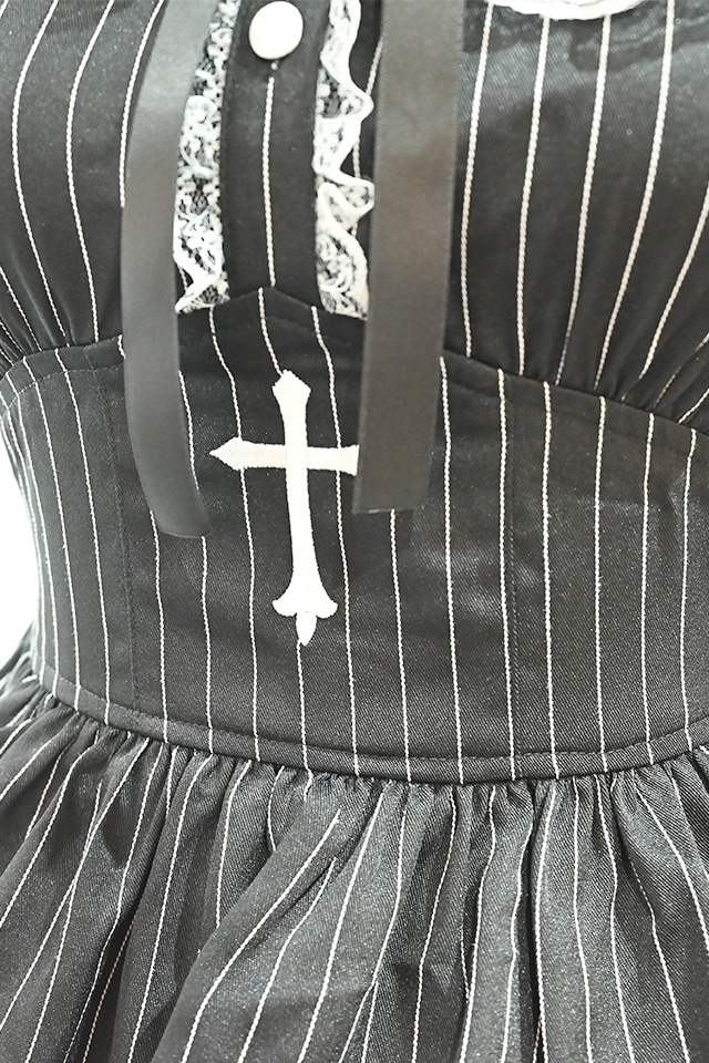 MA*RS】【2点SET】クロス刺繍ティアードセットアップ - WHT/ブラック