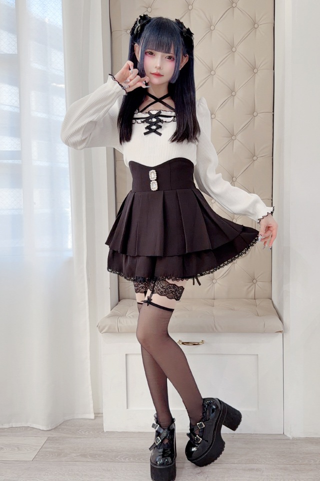 MA*RS】フリルリボンテレコトップス - WHT/WHT size-F | 地雷系・量産