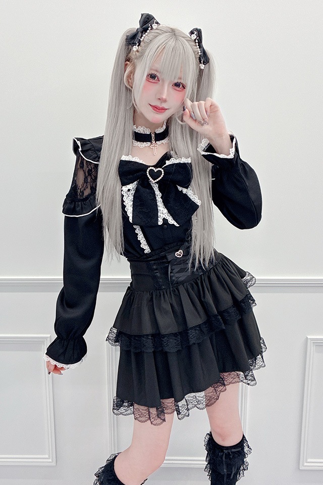 ��MA*RS�ۥ��硼�����դ����ե��졼����ܥ�֥饦�� - BLK/�ۥ磻�� size-F