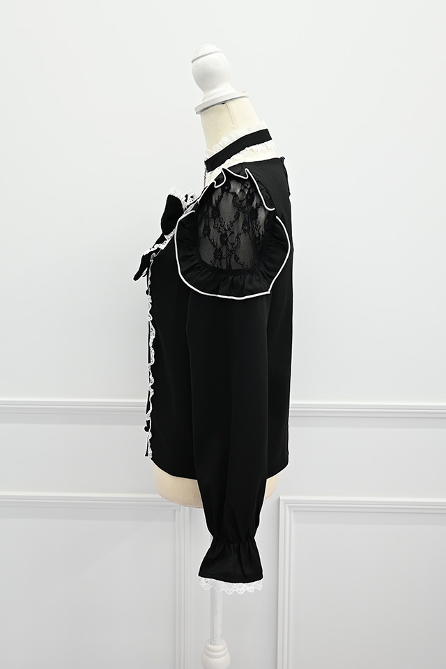 ��MA*RS�ۥ��硼�����դ����ե��졼����ܥ�֥饦�� - BLK/�ۥ磻�� size-F