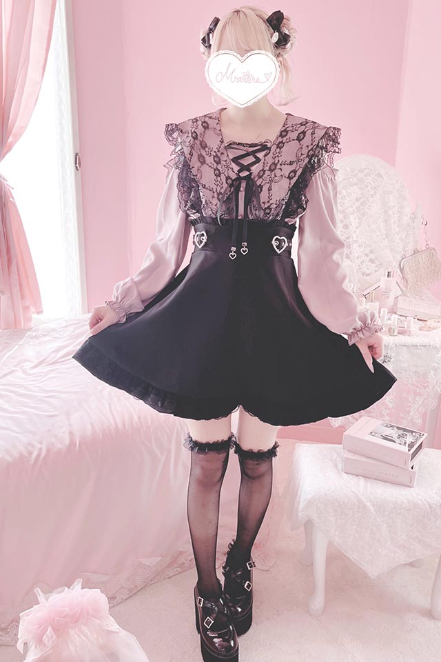 MA＊RS キラキラチャームリボンジップスカート 