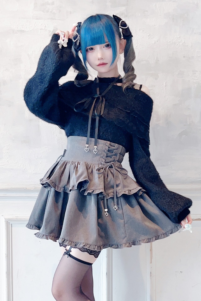 Keshay Shelsyさん専用.5 MA*RS】サイドスピンドルスカパン - チャコールグレー size-F