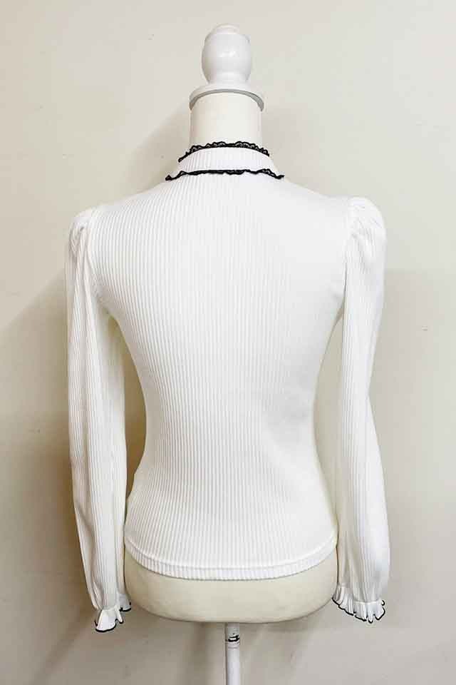 MA*RS】ハートベルト付きテレコトップス - WHT/ブラック size-F