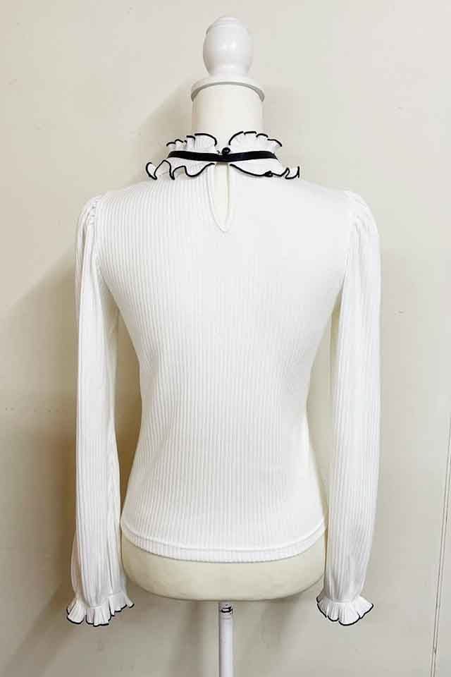 MA*RS】ワントーンハートくり抜きテレコトップス - WHT/WHT size-F