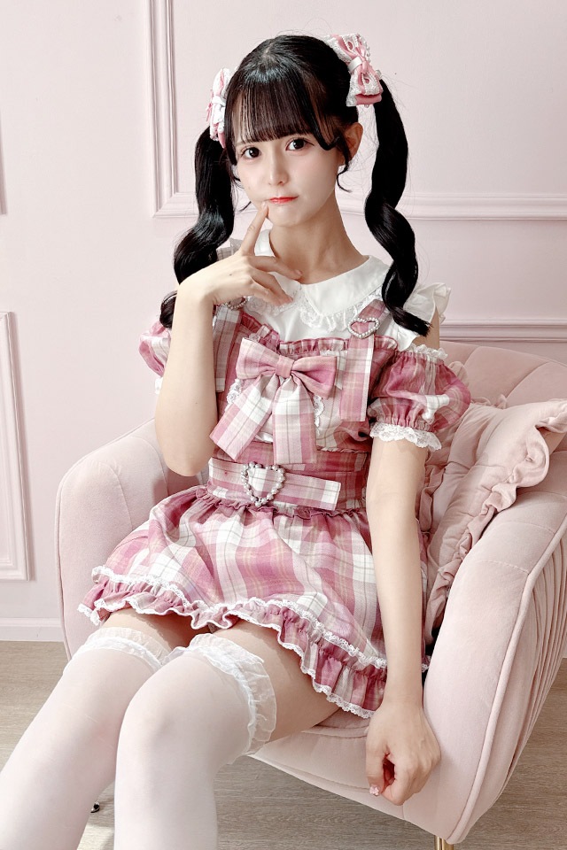 Princess Melody】【通販限定】チェック肩あきサスペンダー付き