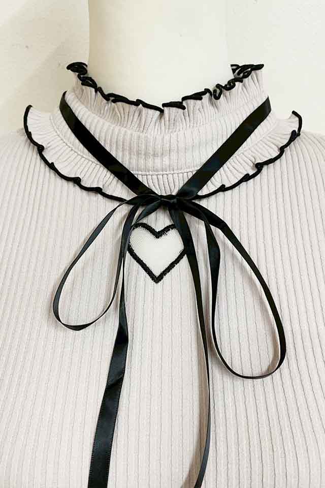 MA*RS】ワントーンハートくり抜きテレコトップス - PNK/PNK size-F