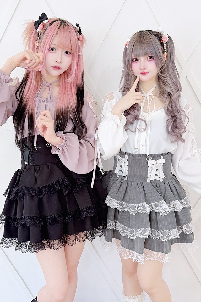 MA＊RS♡ma*rs♡MARS♡マーズ♡ピンクロ♡チェックリボンレースシャツ♡ amoebamars | . ゆるのちゃんが着るMA＊RS💓 🌷 𝕊𝕡𝕣𝕚𝕟𝕘