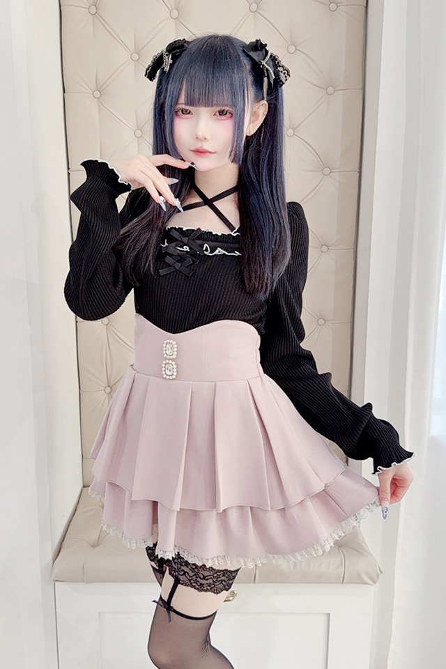 MARS ビジュー付きピンクリボンベルト新品タグ付き MARS ビジュー付きピンクリボンベルト新品タグ付き MARS ビジュー付き