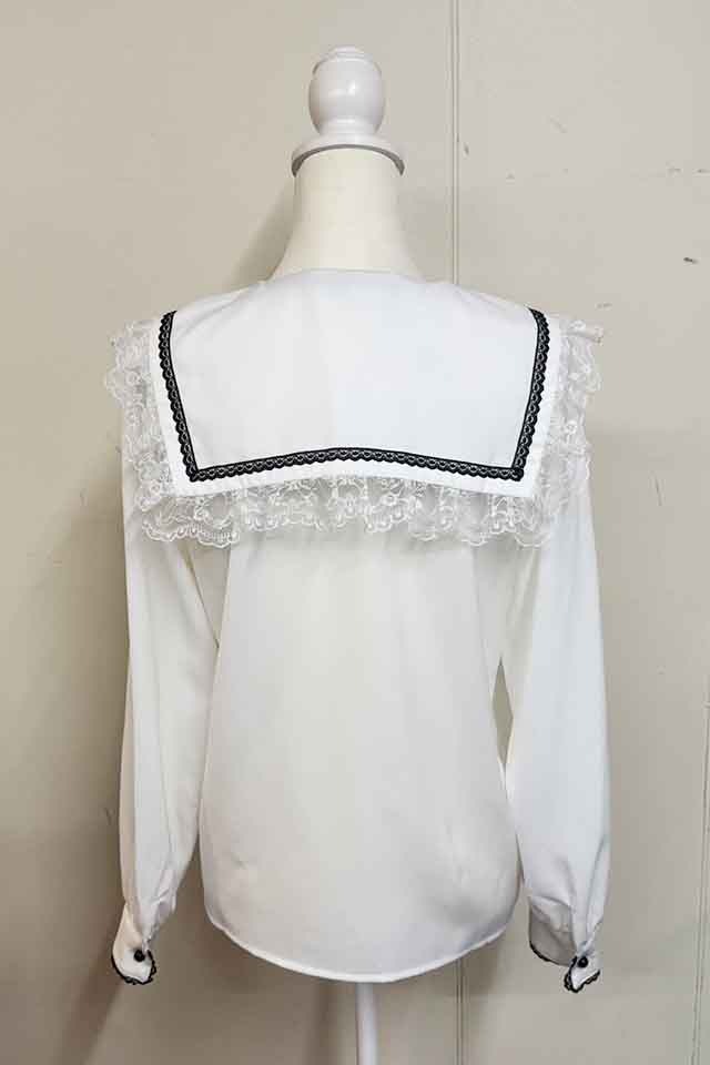 新品　未使用　メアリーマグダレン　リボン付きレースカフス・ショート　オフホワイト Short Lace Cuffs With Ribbon (2012) by Mary Magdalene