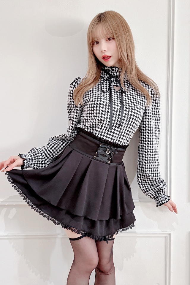 MA*RS】ワントーンハートくり抜きテレコトップス - グレー size-F